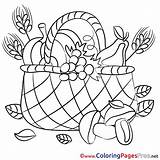 Coloring Basket Pages Sheet Title sketch template