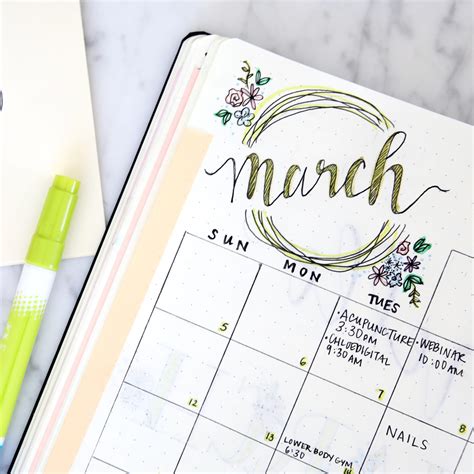 march bullet journal update  louie