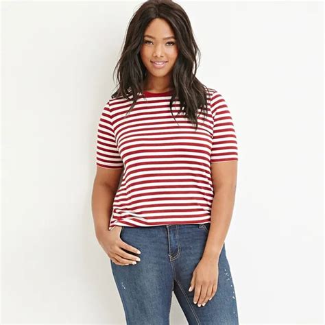 plus size 5xl women fashion summer red stripe t shirt loose large size