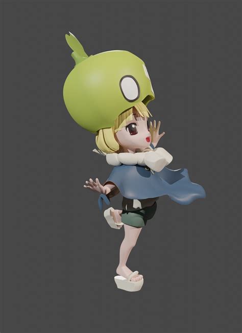 Suika In Dr Stone 3d Model Rigged Cgtrader