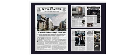 newspaper layout templates    adobe creative cloud