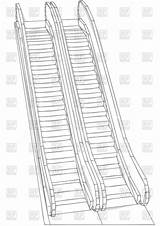 Escalator Drawing Getdrawings sketch template