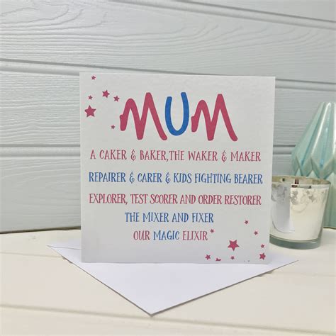 mum poem personalised mum card shmuncki birthday cards  mum birthday cards