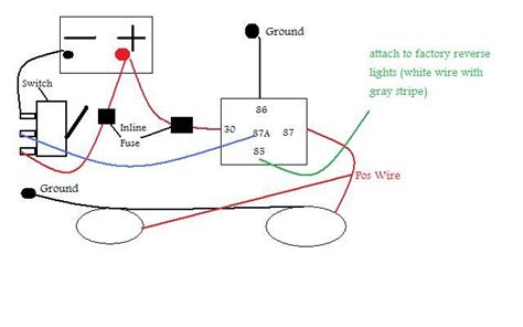 wiring diagram  auxiliary reverse lights