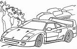 Ferrari Coloring Pages F40 Cars Car Printable Getdrawings Drawing Color Getcolorings Kids Pag sketch template