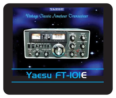 yaesu ft 101e amateur ham radio mouse pad