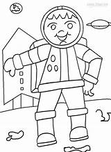 Astronaut Coloring Pages Kids Preschool Printable Cool2bkids Drawing Spaceship Getdrawings Getcolorings sketch template
