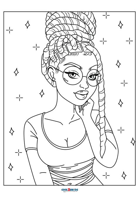 printable black girl coloring pages  kids