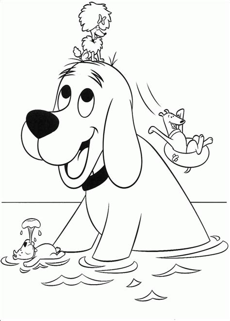clifford  big red dog cleo coloring pages coloring pages