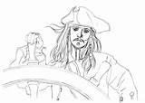 Sparrow Jack Coloring Drawing Captain Pages Pirate Will Sketch Caribbean Pirates Turner Drawings Sketches Choose Board sketch template