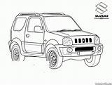 Coloring Jeep Suv Pages Ford Colorkid Template Japan sketch template