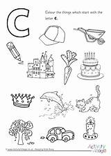 Letter Colouring Start Pages Things Words Colour Starting Initial Village Activity Explore Activityvillage Alphabet sketch template