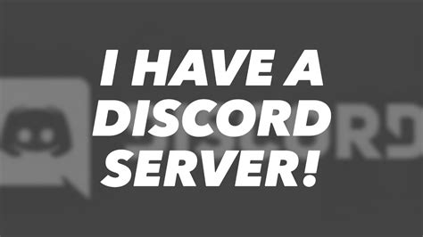 i have a discord server 😆 youtube