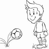 Meninos Colorir Futebol Bola Jogando Jogador Imprimir Meninas Muitos Menino Diversas Carros sketch template