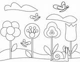 Coloring Pages Gardening Tools Garden Flower Spring Flowers Kids Beautiful Getcolorings Printable Sheets Gardens sketch template