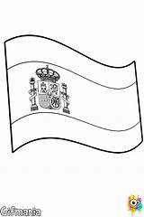 Bandera España Flag Spain Para Colorear Dibujos La Color sketch template