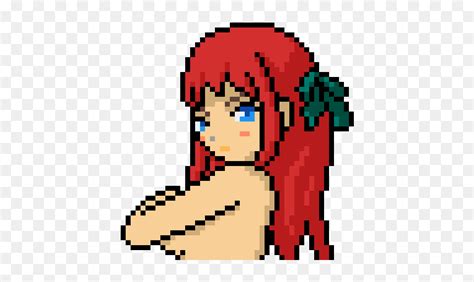 Anime Girl Pixel Art Hd Png Download Vhv