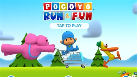 pocoyo run fun ios android  racing game video gameplay