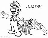 Kart Wii Mario Coloring Pages Getcolorings Color sketch template