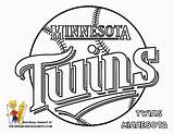 Coloring Baseball Pages Minnesota Logo Twins Color League Major Wild Kids Mlb Book Sheets Logos Printable Teams Sports Print Books sketch template