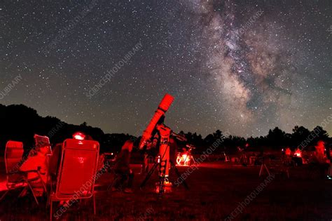 amateur astronomy and the milky way stock image c035 7574 science