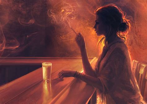 Girl Smoking Artwork Wallpaper Hd Artist 4k Wallpapers Images And