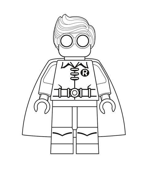 lego robin coloring page  printable coloring pages  kids