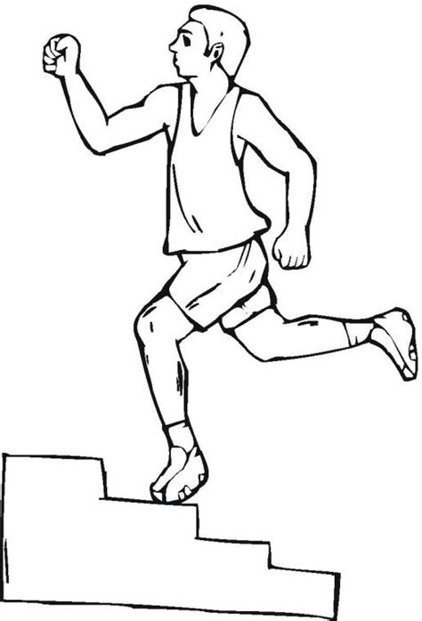 exercise coloring pages printable  getdrawings