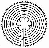 Labyrinth Chartres Maze Clip Pattern Rethinkchurch sketch template