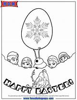 Easter Coloring Egg Cut Frozen Comments sketch template