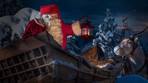 Santa Is On His Way In Santa Claus Village Rovaniemi Dec 23rd 2016
