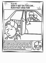 Safety Stranger Danger Kids Coloring Child Pages Worksheets Social Health Teaching Education Skills Printable Work Aid First Advice Parents Children sketch template