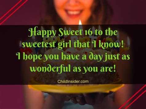 31 happy 16th birthday messages for a special girl