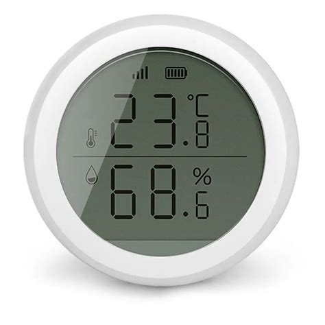 tuya zigbee temperature  humidity sensor  lcd screen display works  amazon google