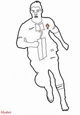 Cristiano Cr7 Lineart Portugual sketch template