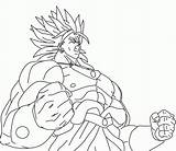 Broly Goku Coloring Super Pages Saiyan Dragon Ball Lineart Colouring Color Saiyans Print Getcolorings Pdf Library Clipart Inked Popular sketch template