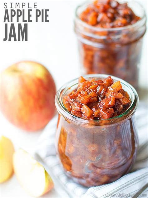 easy apple pie jam cinnamon apple jelly  pectin