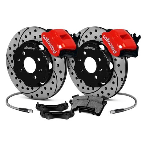 wilwood combination parking caliper drilled  slotted brake kit