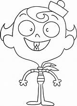 Coloring Flapjack sketch template