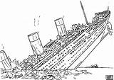 Titanic Sinking Drawing Coloring Pages Getdrawings Kids sketch template