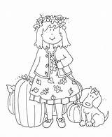 Stamps Digi Sweet Dearie Dolls Autumn Choose Board Coloring sketch template