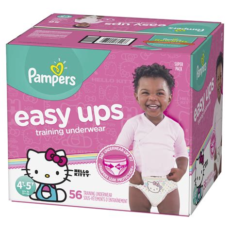 pampers easy ups girls training pants super pack size 4t 5t 56ct