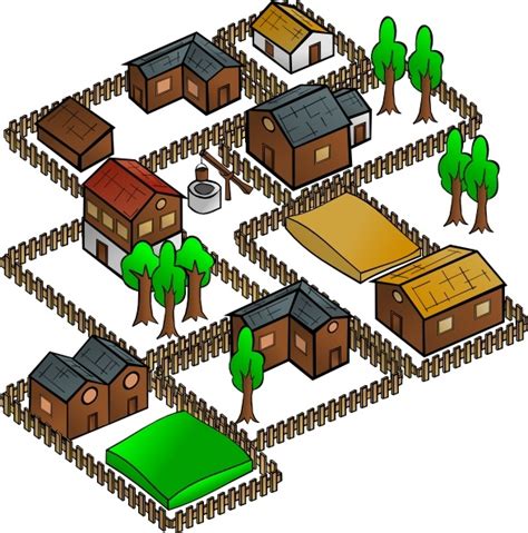 village clip art  vector  open office drawing svg svg vector illustration graphic art