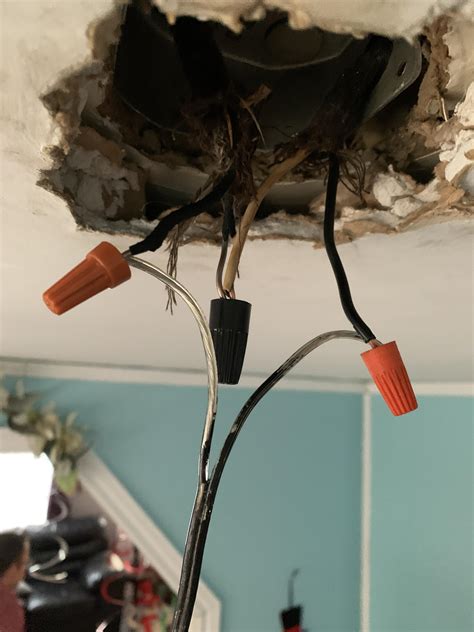 replace  light fixture     black wires   white wire