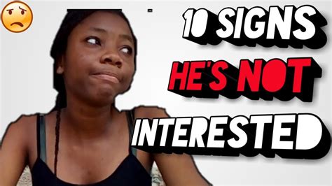 10 signs he s not interested in you youtube