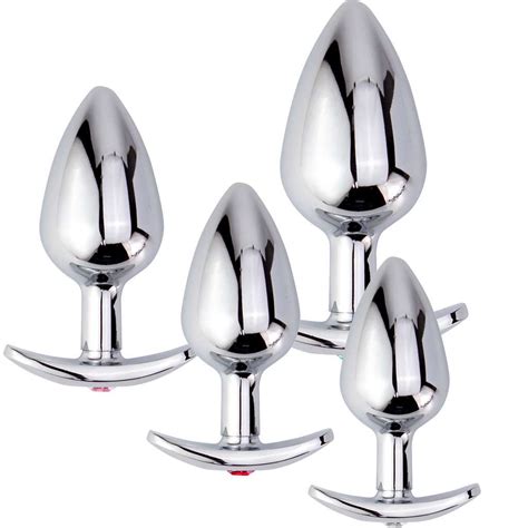 woman jewel metal anal butt plug orgasm stimulator adult sex toy