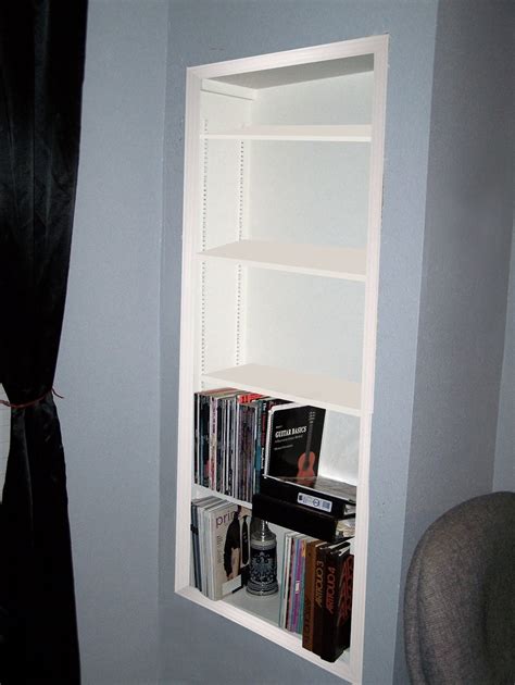 create recessed shelving  steps instructables