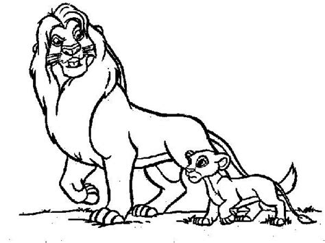 lion  baby coloring sheet  lion king disney lion king