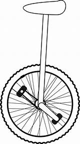 Unicycle Einrad Tekening Eenwieler Openclipart Cycling Lijn Linie I2clipart Webstockreview Edit sketch template