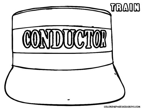cartoon train conductor clipartsco